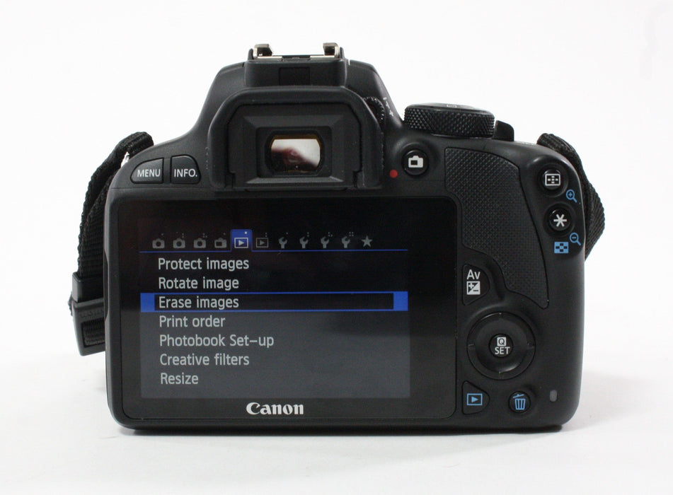 Canon Rebel SL1 EOS 100D DSLR Camera with 18-55 f/3.5-5.6 STM Lens with Shutter Count 4,891