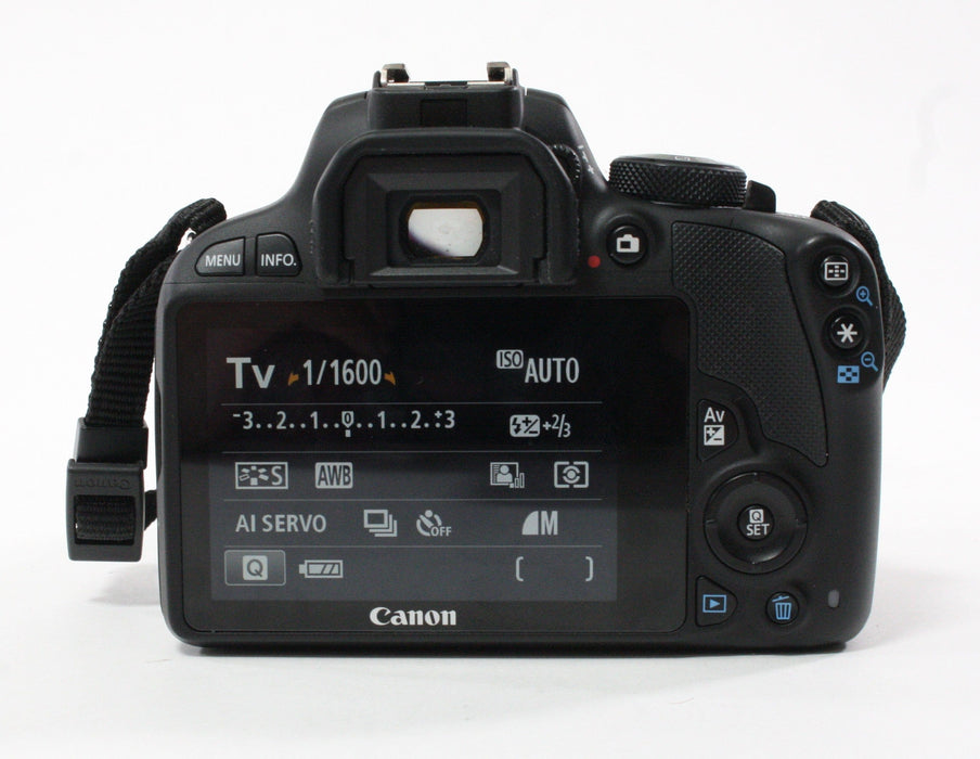 Canon Rebel SL1 EOS 100D DSLR Camera with 18-55 f/3.5-5.6 STM Lens with Shutter Count 4,891