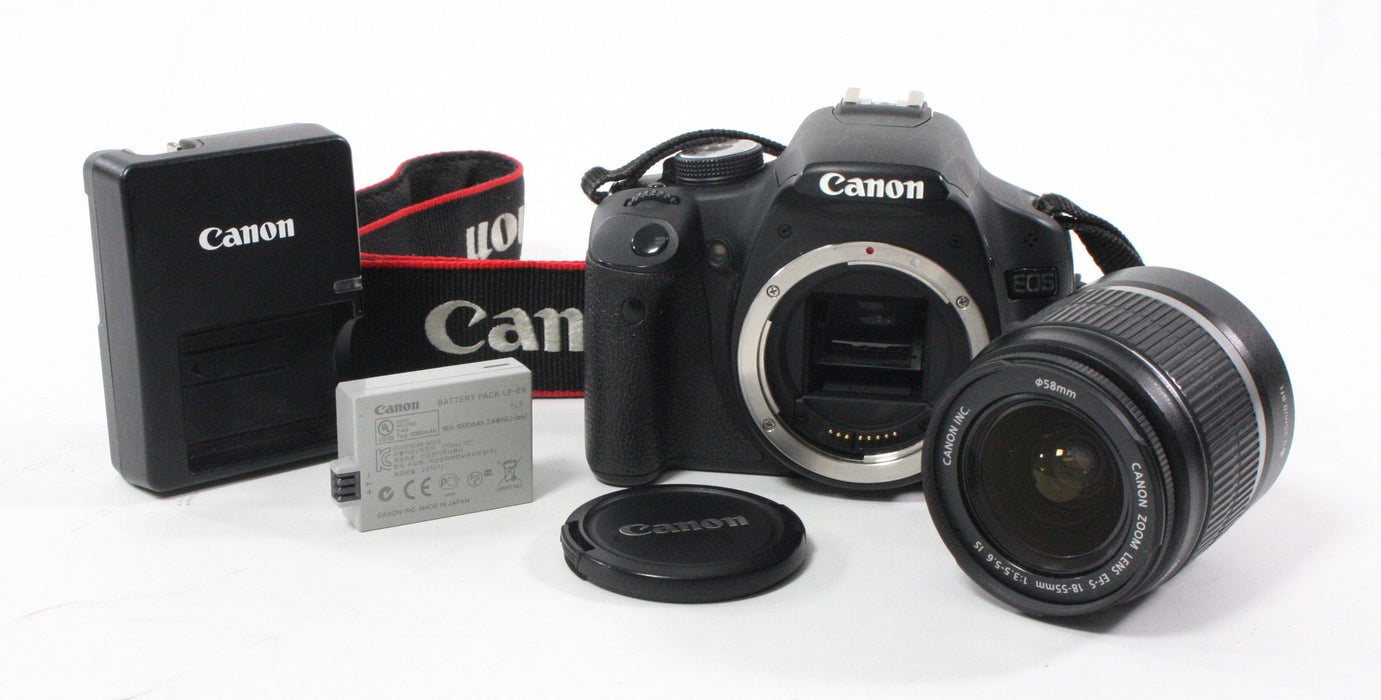 Canon Rebel T1i Digital SLR Camera with 18-55mm f.3.5-5.6 IS Lens Shutter Count 12,169