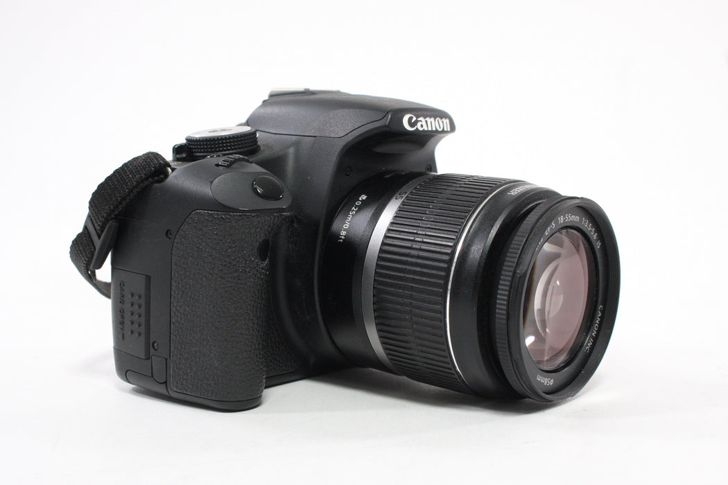 Canon Rebel T1i DSLR Camera with 18-55mm f/3.5-5.6 IS Lens Shutter Count 3,033