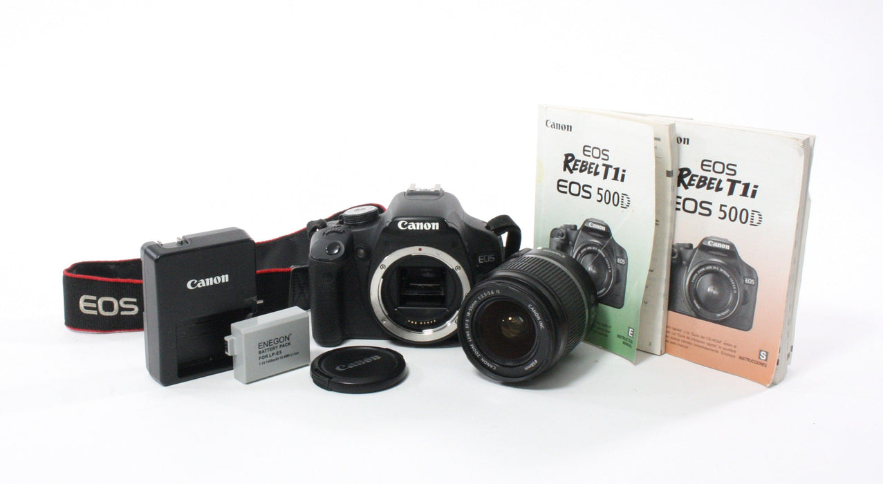 Canon Rebel T1i DSLR Camera with 18-55mm f/3.5-5.6 IS Lens Shutter Count 3,258