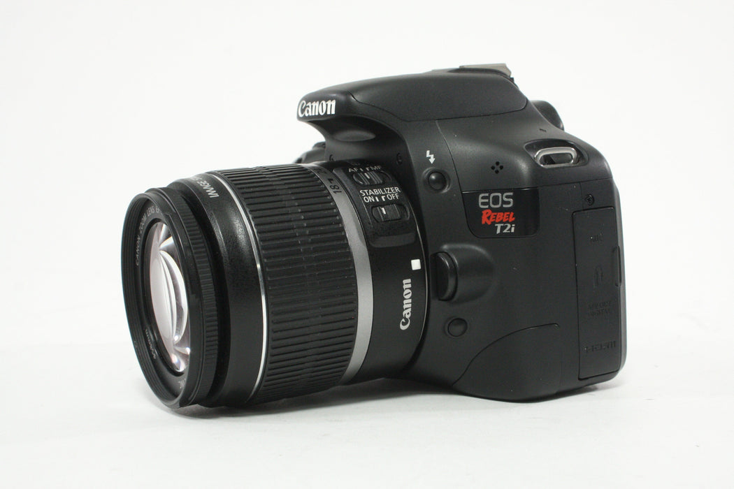Canon Rebel T2i DSLR Camera with 18-55mm f/3.5-5.6 IS EF-S Lens
