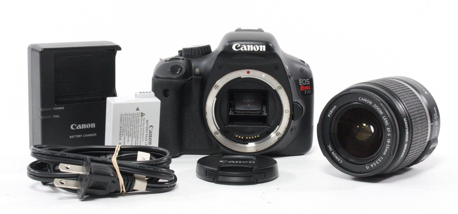 Canon Rebel T2i with 18-55mm f/3.5-5.6 IS Shutter Count 5,740
