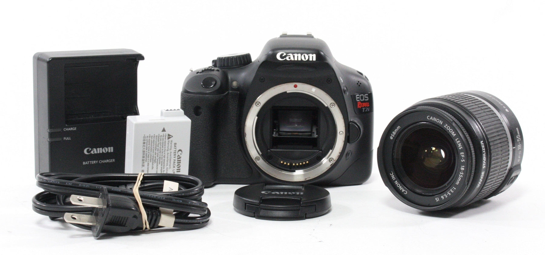 Canon Rebel T2i with 18-55mm f/3.5-5.6 IS Shutter Count 5,740