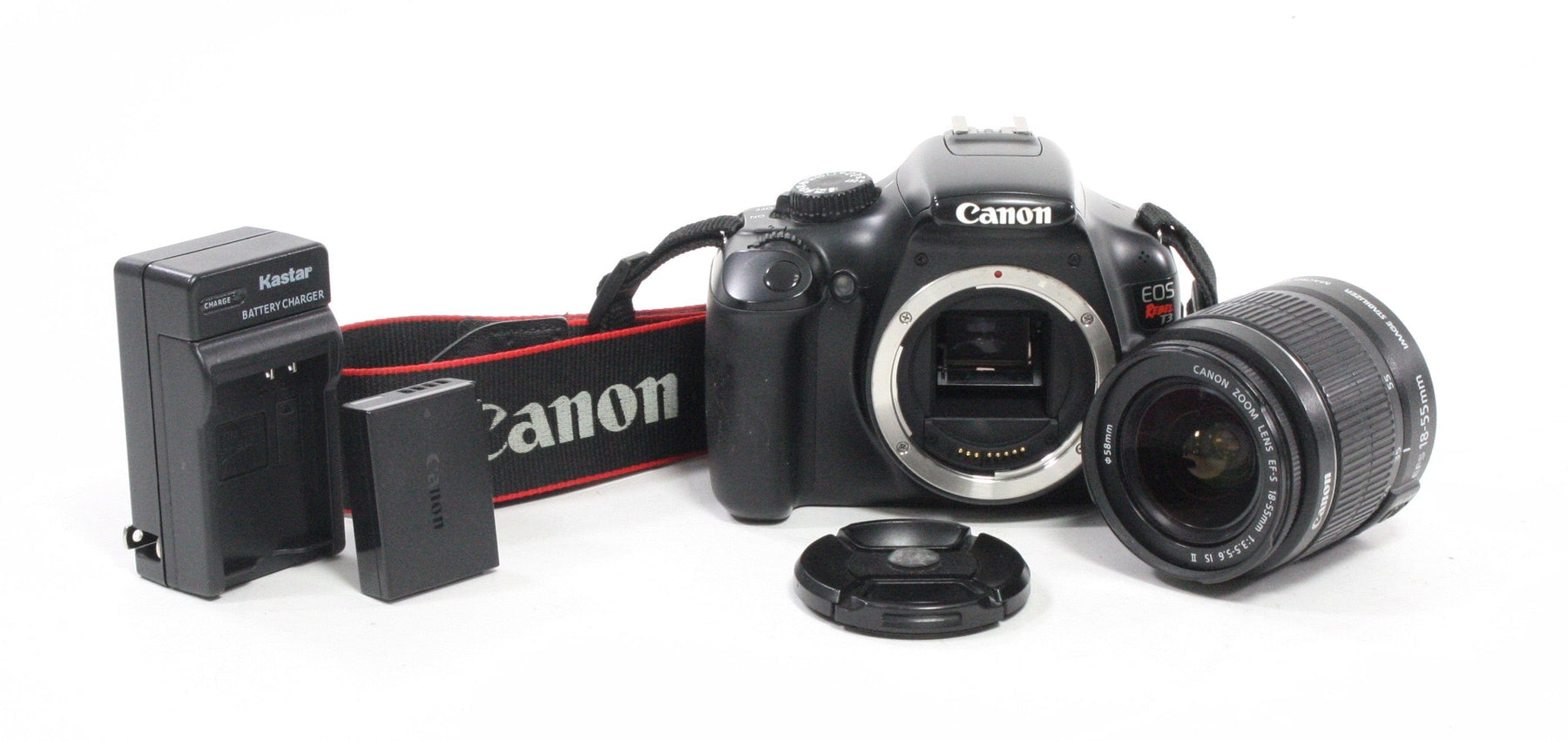 Canon Rebel T3 DSLR Camera with 18-55mm f/3.5-5.6 IS II Lens SC 3,035