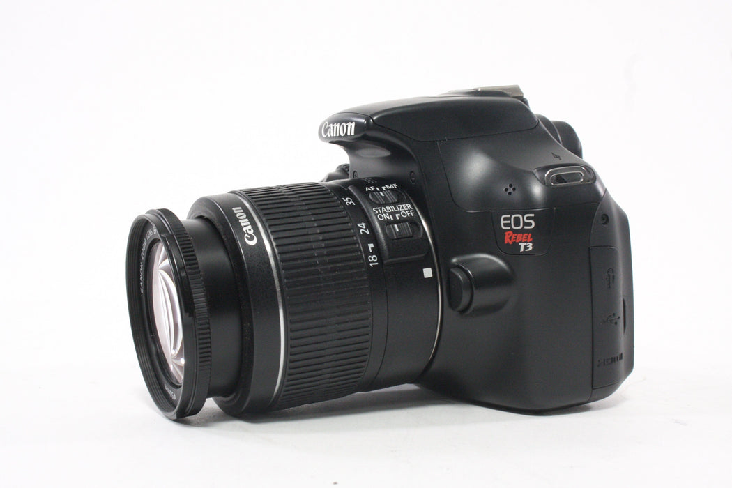Canon Rebel T3 DSLR Camera with 18-55mm f/3.5-5.6 IS II Lens Shutter Count 1,934