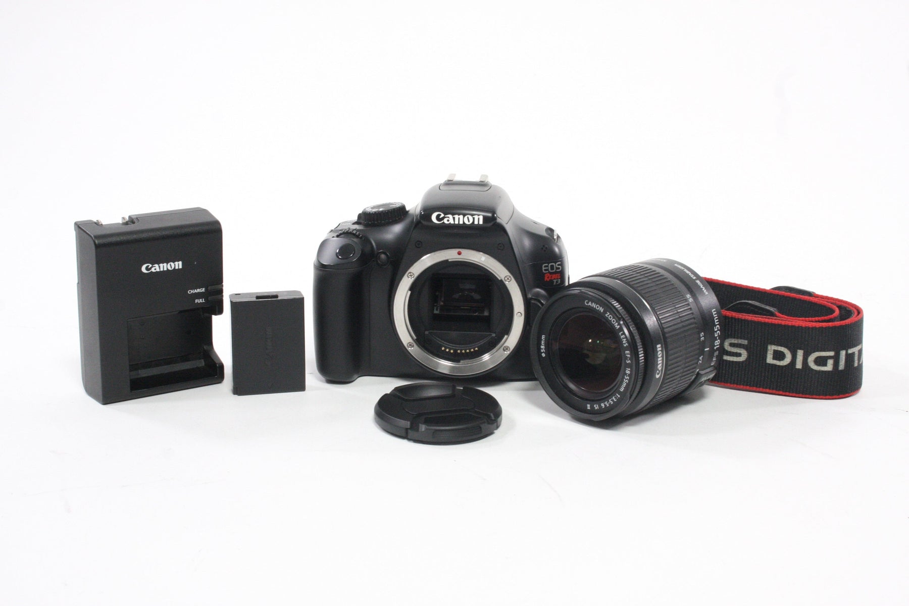 Canon Rebel T3 DSLR Camera with 18-55mm f/3.5-5.6 IS II Lens Shutter Count 1,934