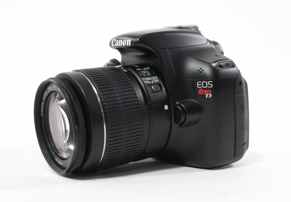 Canon  Rebel T3 DSLR with 18-55mm f/3.5-5.6 IS II Lens Shutter Count 535