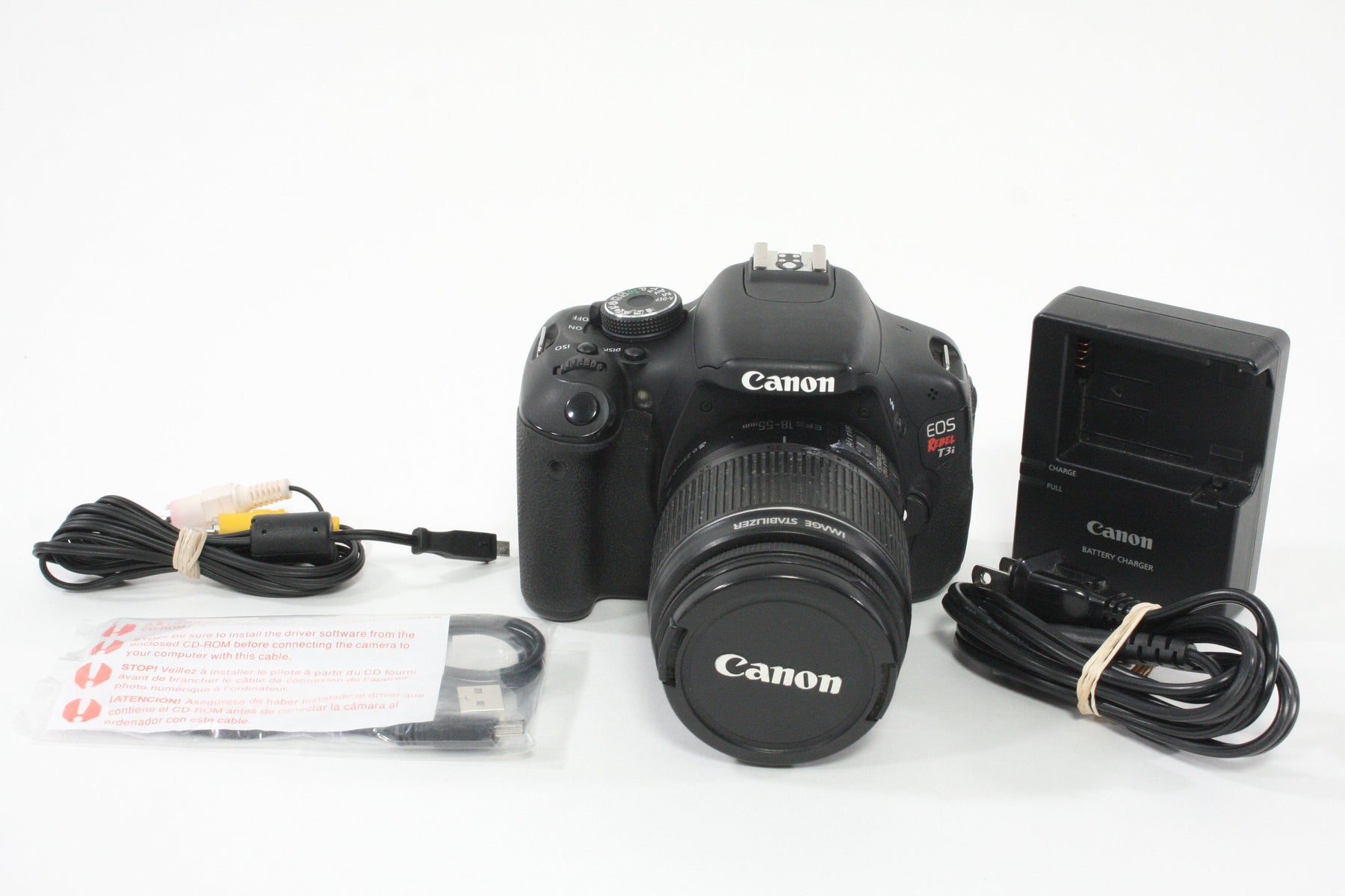 Canon Rebel T3i with 18-55mm f/3.5-5.6 IS Lens - Shutter Count 49,306