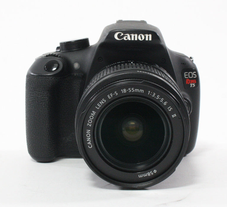 Canon Rebel T5 Digital Camera with EFS 18-55mm f/3.5-5.6 IS II Lens with Shutter Count 27,377