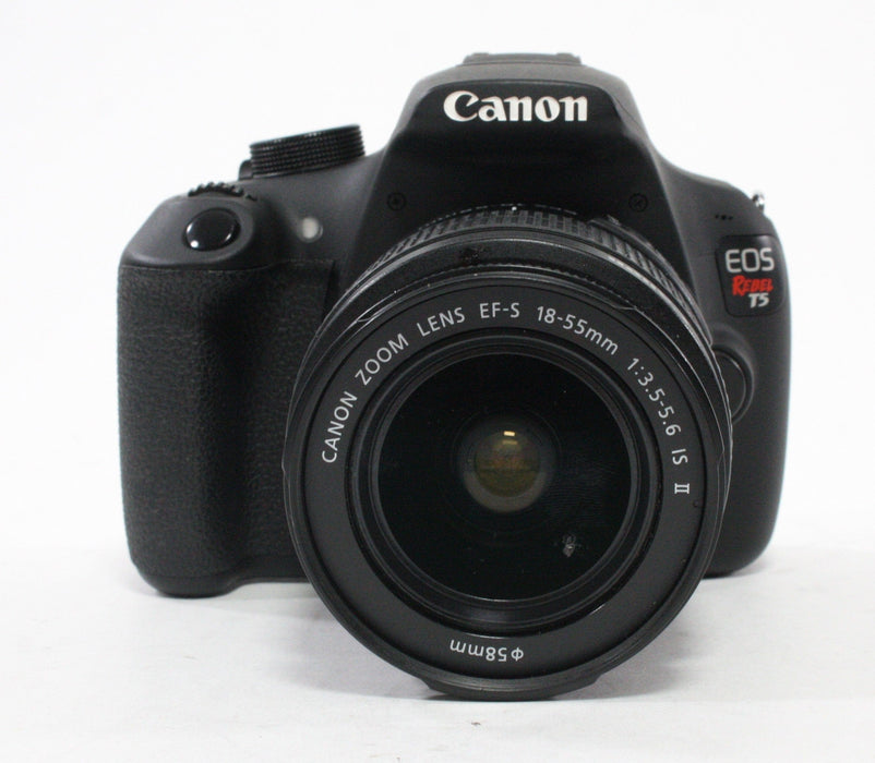 Canon Rebel T5 Digital SLR Camera with 18-55mm ff/3.5-5.6 IS II Lens Shutter Count 2,170
