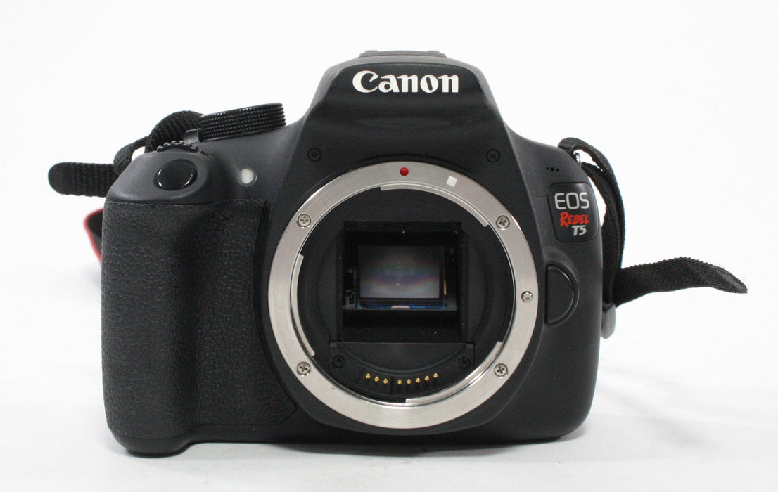 Canon Rebel T5 Digital SLR Camera with 18-55mm ff/3.5-5.6 IS II Lens Shutter Count 2,170