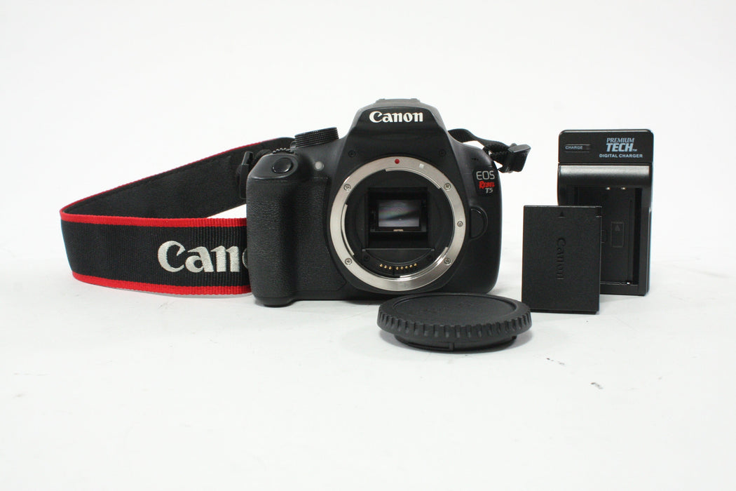 Canon Rebel T5 DSLR Camera Body with Shutter Count 18,169 @ 18%