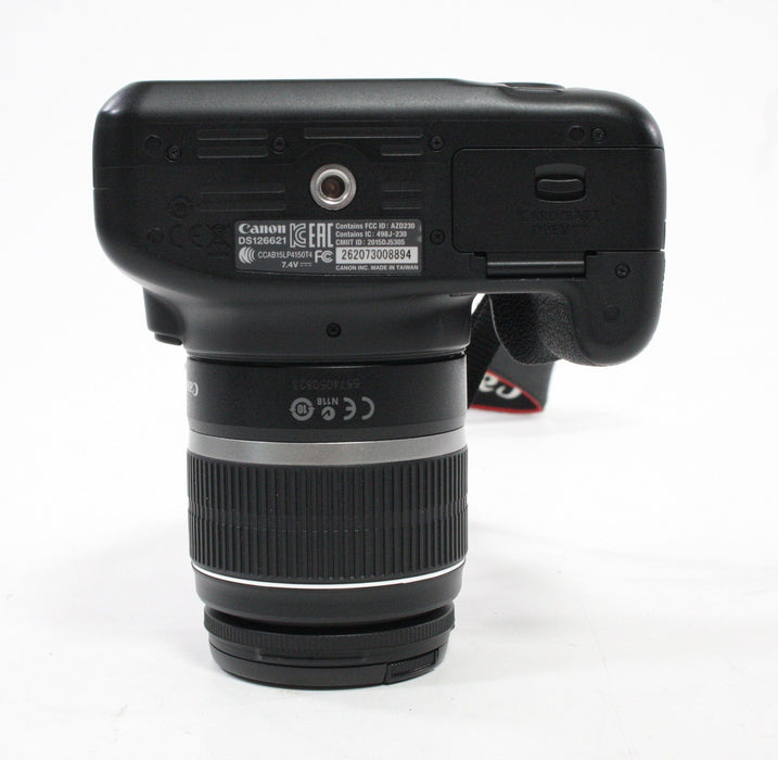 Canon Rebel T6 Digital SLR with 18-55mm f/3.5-5. IS II Lens SC 3484