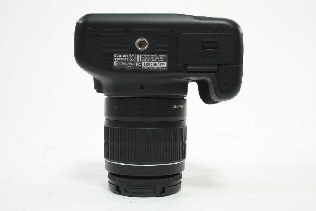 Canon Rebel T6 DSLR Camera with 18-55mm f/3.5-5.6 IS II EF-S Lens with a Shutter Count of 7,362