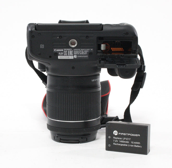 Canon Rebel T6i DSLR with 18-55mm f/3.5-5.6 IS STM Lens