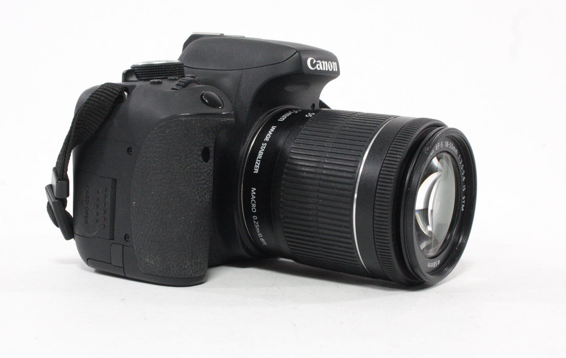 Canon Rebel T6i DSLR with 18-55mm f/3.5-5.6 IS STM Lens