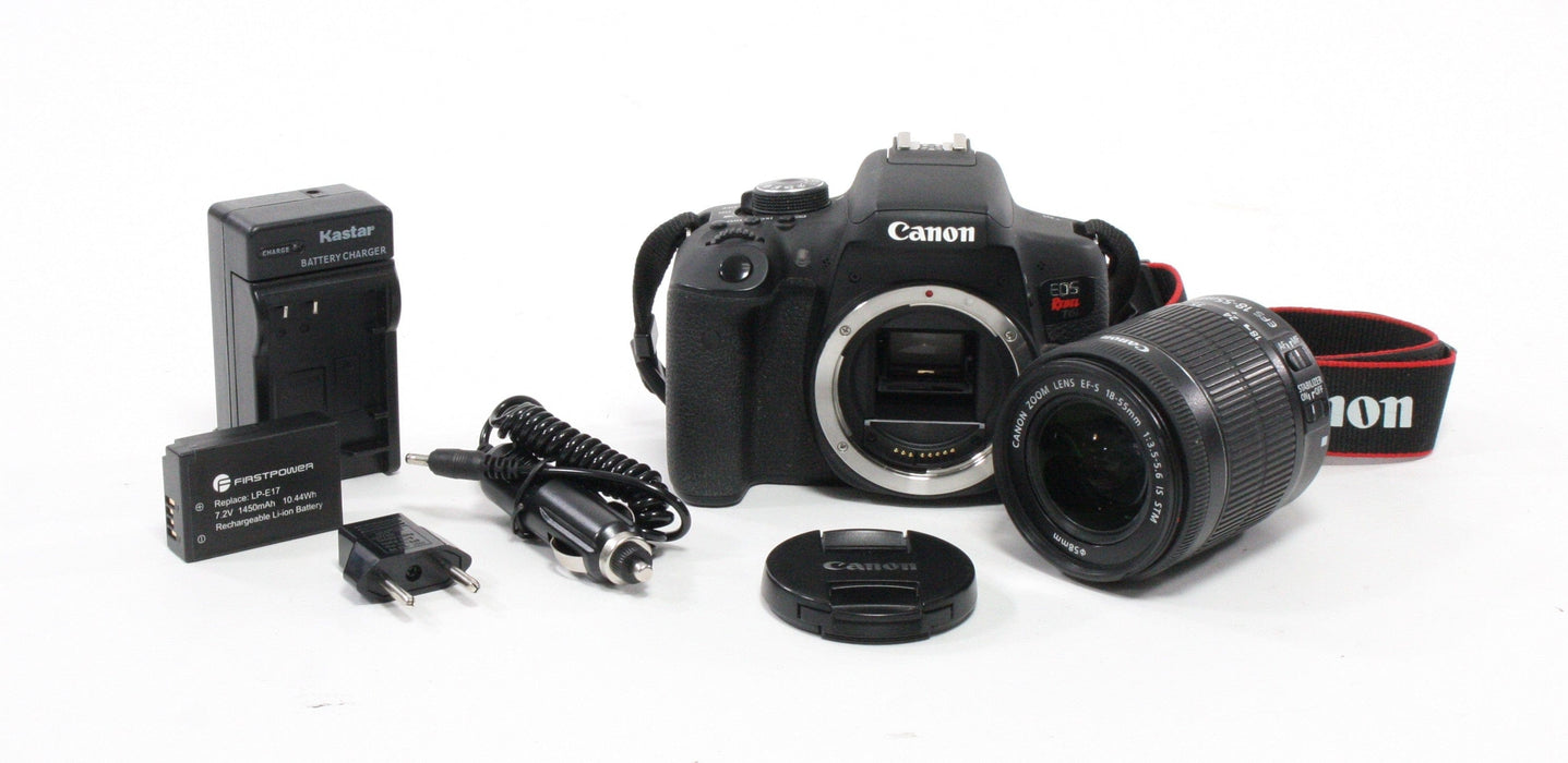 Canon Rebel T6i DSLR with 18-55mm f/3.5-5.6 IS STM Lens