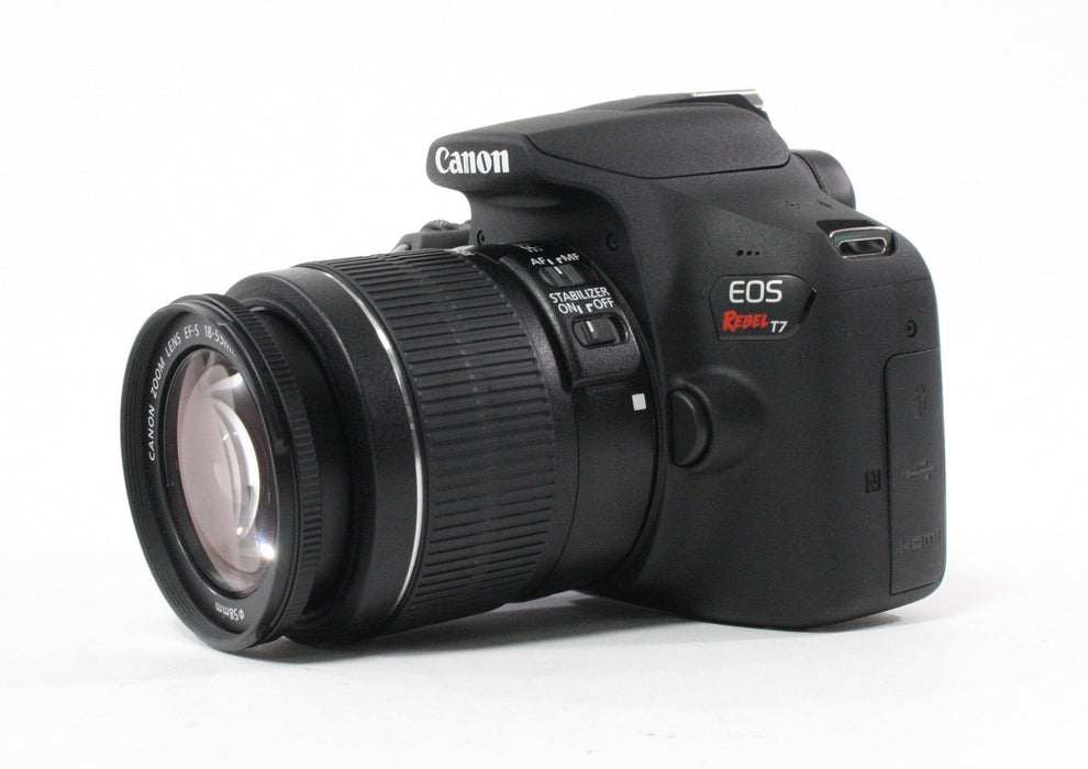 Canon Rebel T7 Digital SLR w/ 18-55mm f/3.5-5.6 IS II Lens Shutter Count 351