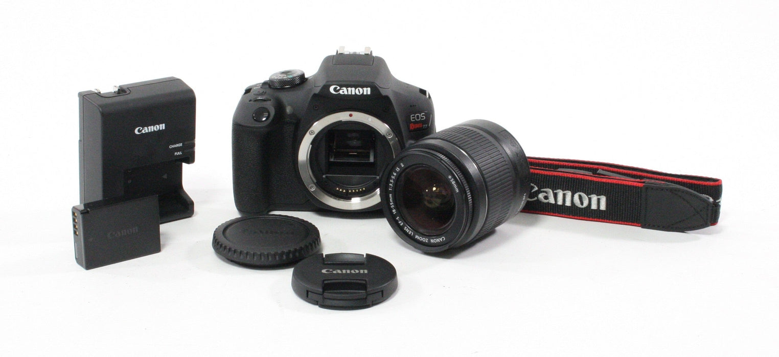 Canon Rebel T7 Digital SLR w/ 18-55mm f/3.5-5.6 IS II Lens Shutter Count 351