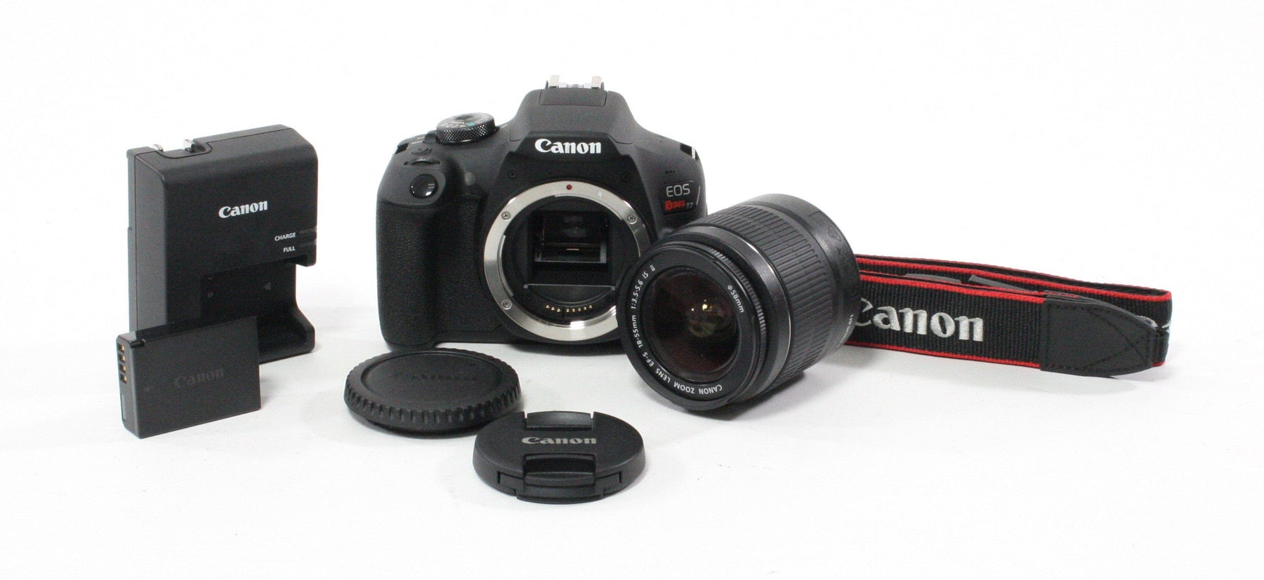 Canon Rebel T7 Digital SLR w/ 18-55mm f/3.5-5.6 IS II Lens Shutter Count 351