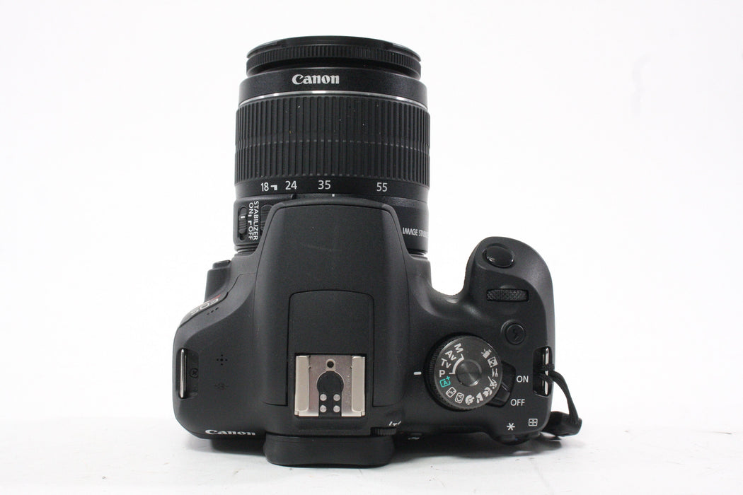 Canon Rebel T7 DSLR Camera with 18-55mm f/3.5-5.6 IS II Lens Shutter Count 2,185