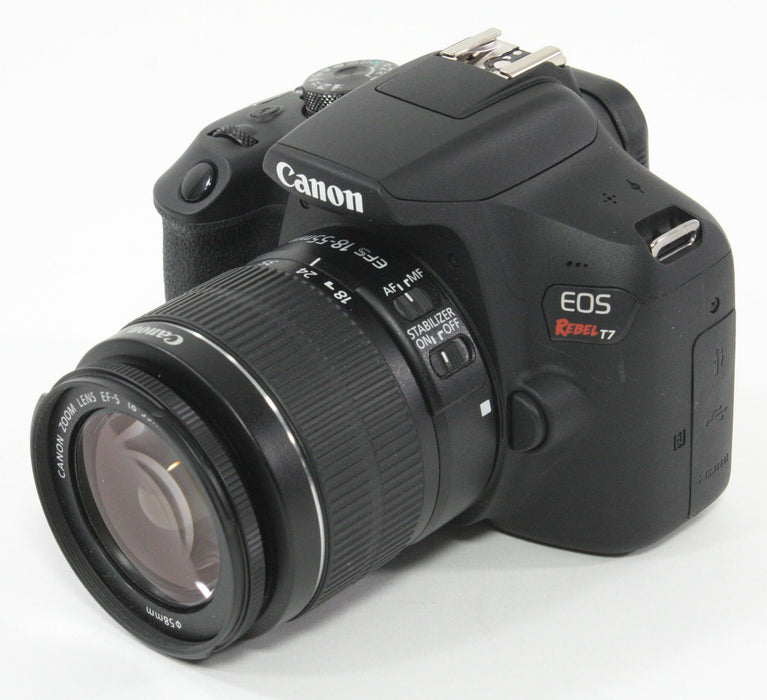 Canon Rebel T7 with 18-55mm f/3.5-5.6 IS II Lens - Shutter Count 2946