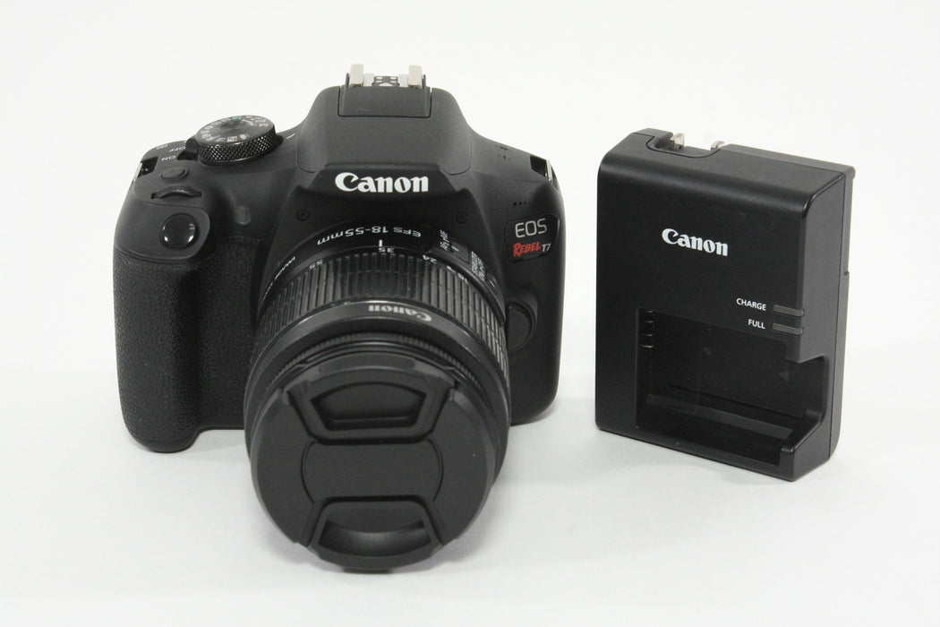 Canon Rebel T7 with EF-S 18-55mm F3.5-5.6 IS II Lens - Shutter Count 20892