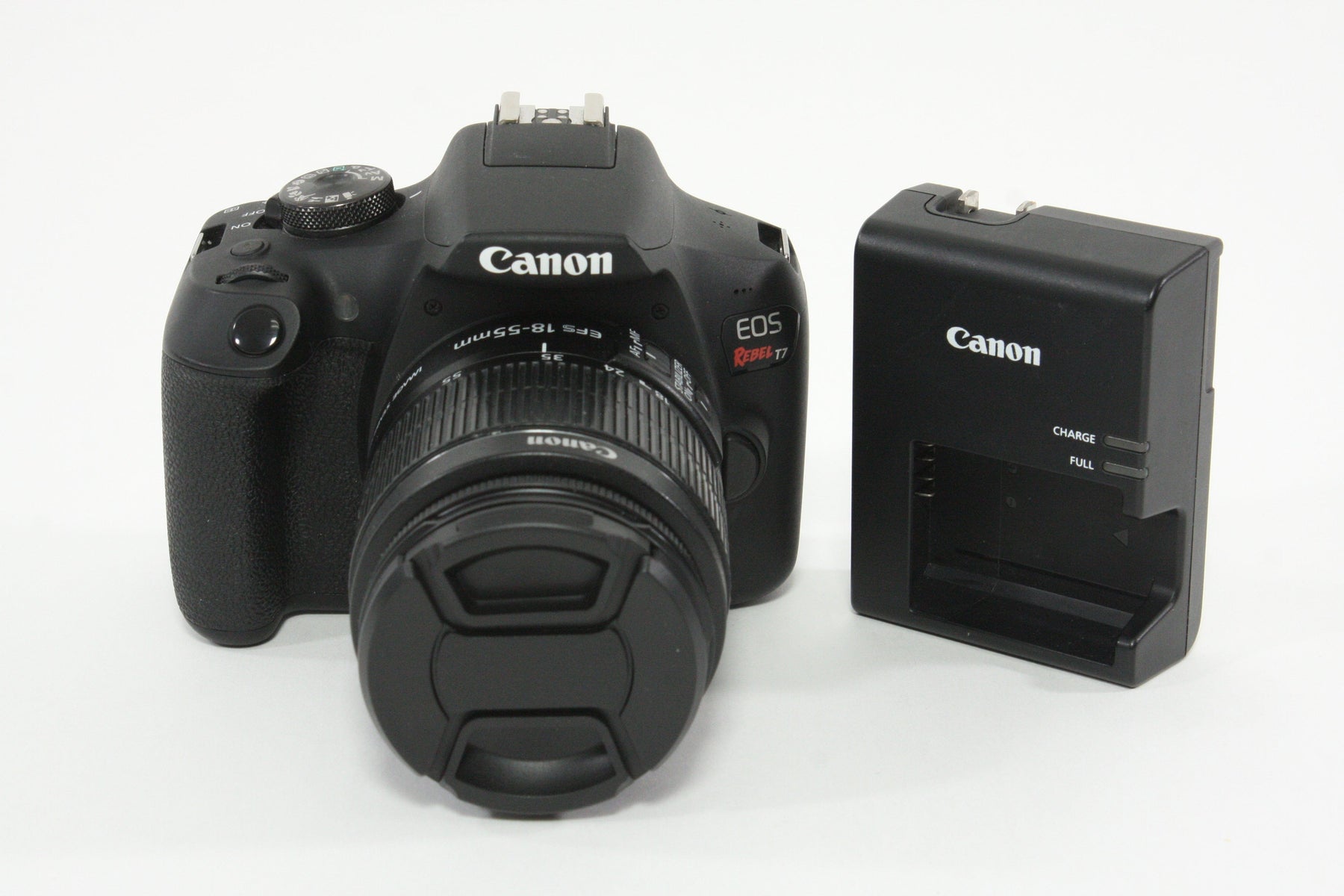 Canon Rebel T7 with EF-S 18-55mm F3.5-5.6 IS II Lens - Shutter Count 20892