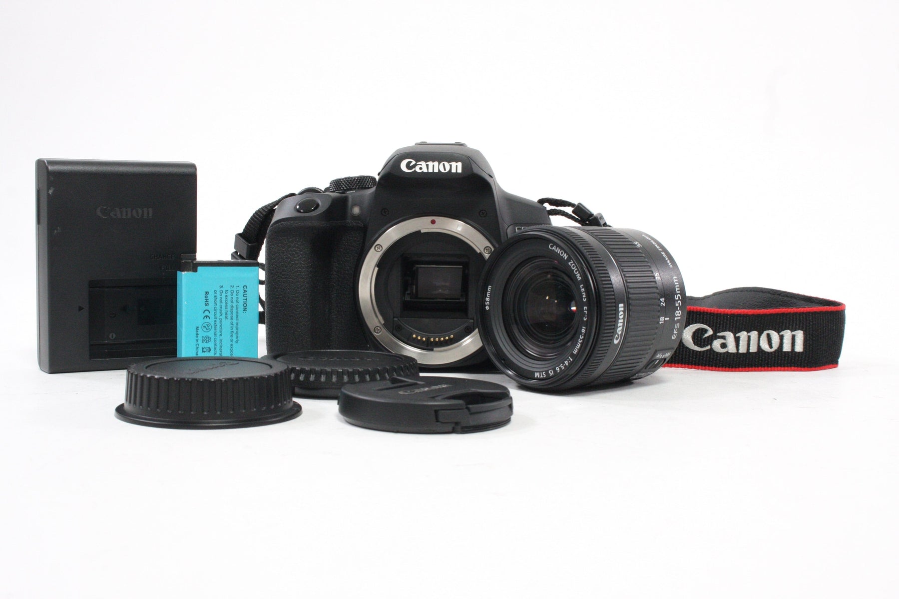 Canon Rebel T8i DSLR Camera with 18-55 f/4-5.6 IS STM Lens with Shutter Count Less Than 9,000