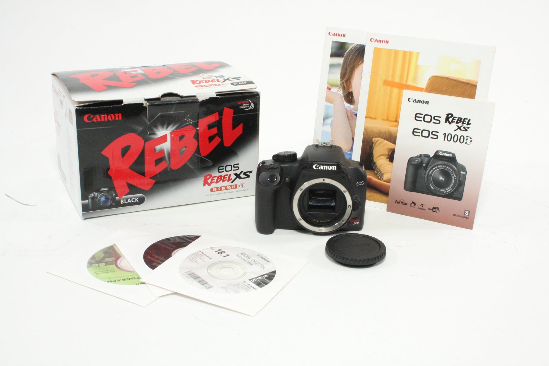 Canon Rebel XS DSLR Camera Body AS-IS, for Parts or Repair