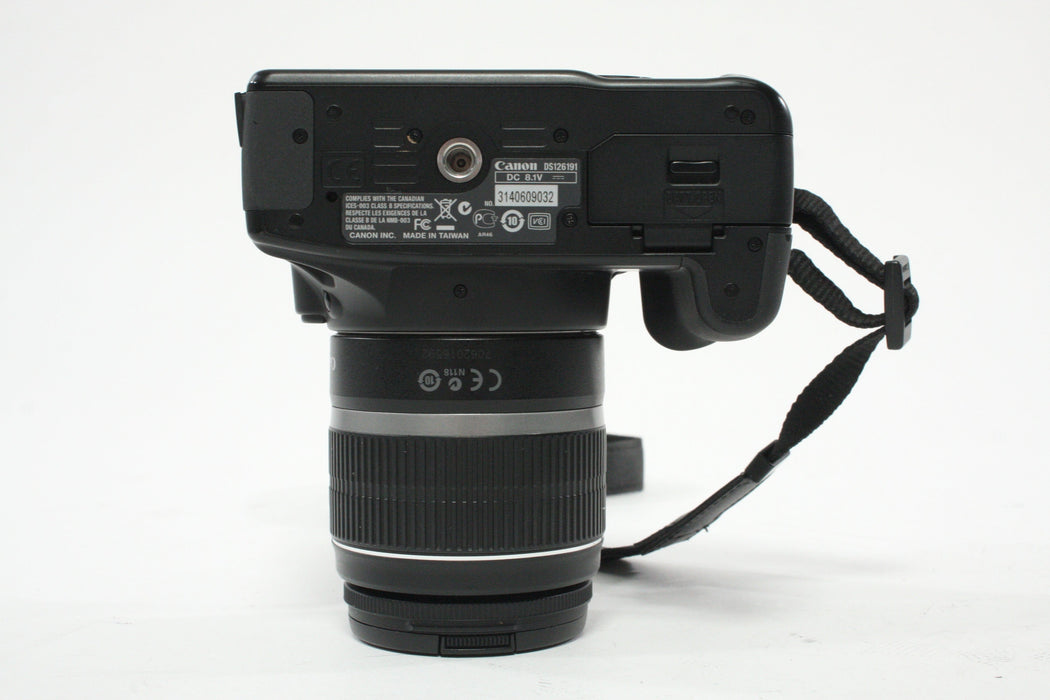 Canon Rebel XS DSLR with 18-55mm f/3.5-5.6 IS Lens and Shutter Count 7,684