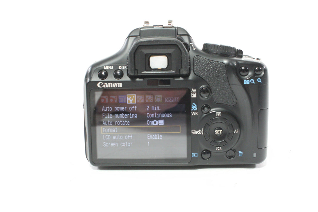 Canon Rebel XSi DSLR Camera with 18-55mm f/3.5-5.6 IS EF-S Lens Shutter Count 18,504