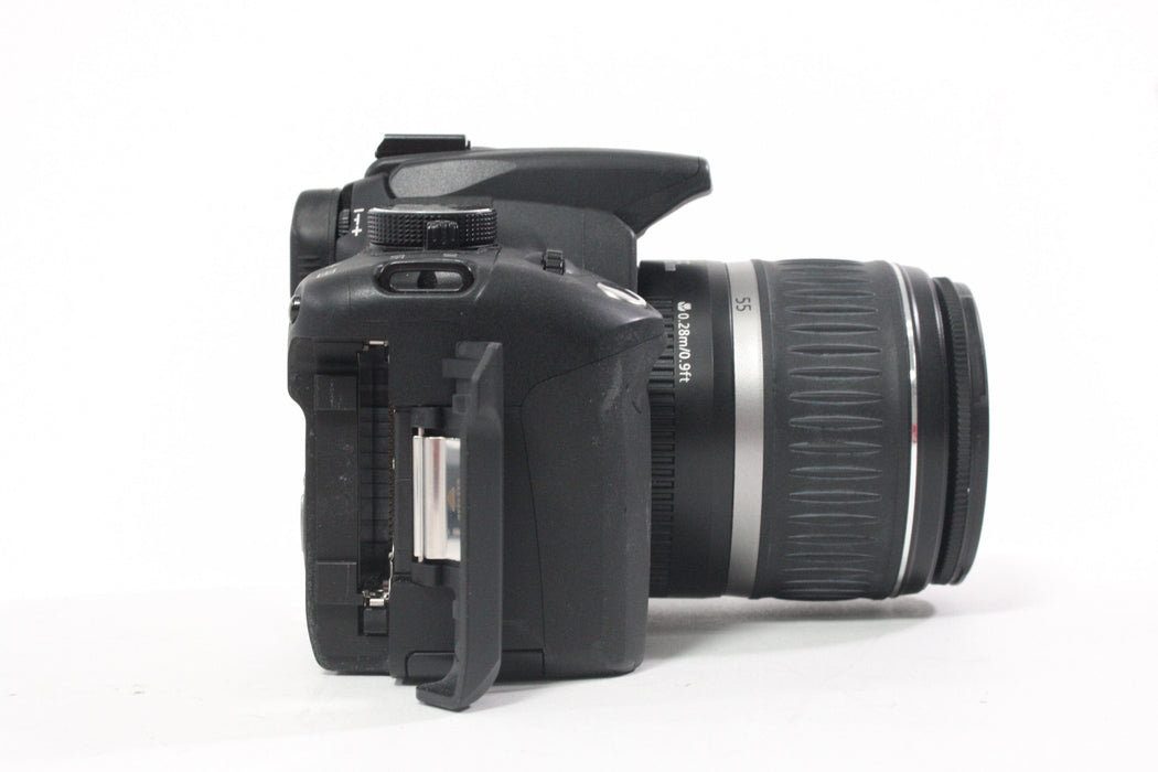 Canon Rebel XT DSLR Camera with 18-55mm f/3.5-5.6 II EF-S Lens Shutter Count N/A