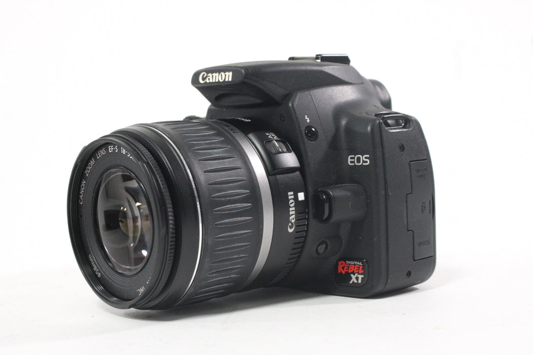 Canon Rebel XT DSLR Camera with 18-55mm f/3.5-5.6 II EF-S Lens Shutter Count N/A