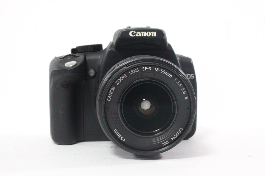 Canon Rebel XT DSLR Camera with 18-55mm f/3.5-5.6 II EF-S Lens Shutter Count N/A