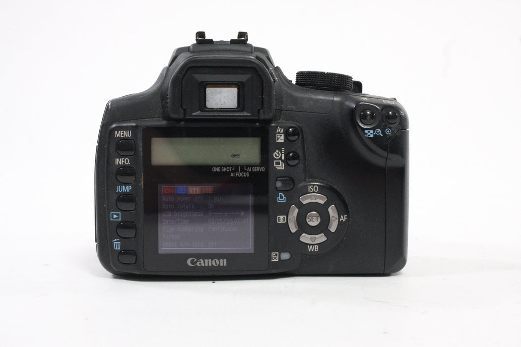 Canon Rebel XT DSLR with 18-55mm f/3.5-5.6 II Lens