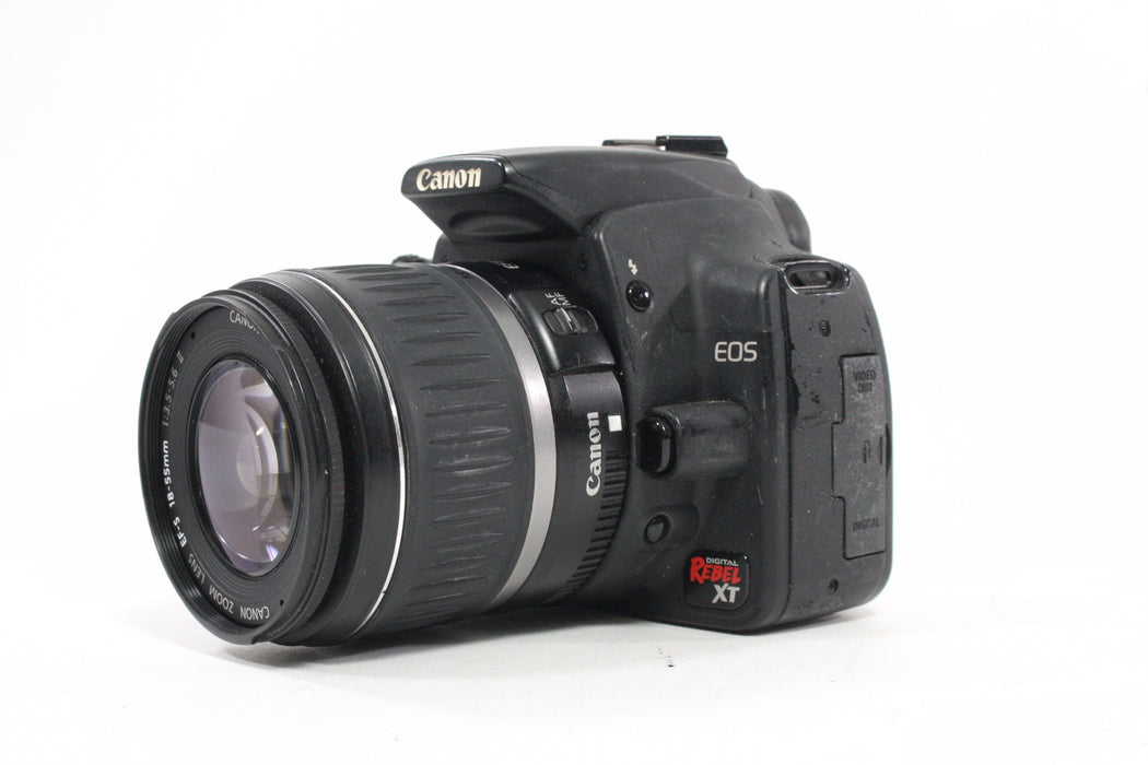 Canon Rebel XT DSLR with 18-55mm f/3.5-5.6 II Lens