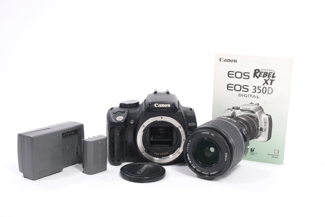 Canon Rebel XT DSLR with 18-55mm f/3.5-5.6 II Lens