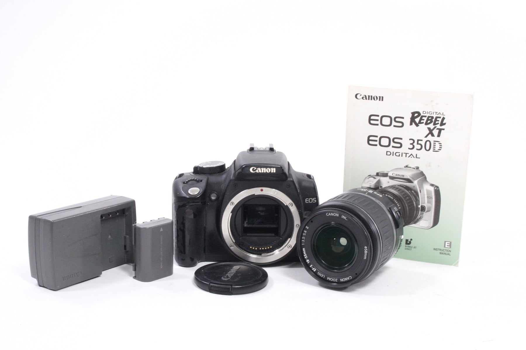 Canon Rebel XT DSLR with 18-55mm f/3.5-5.6 II Lens