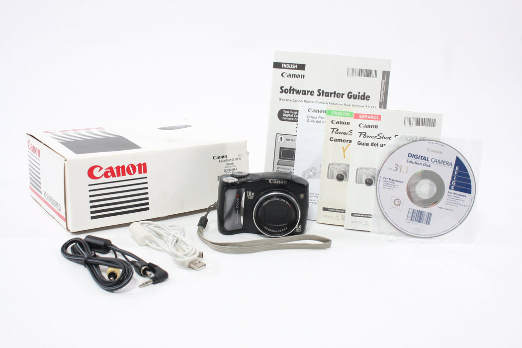 Canon SX100 IS  Digital Point-and-Shoot Camera 10x Zoom 8.0mp