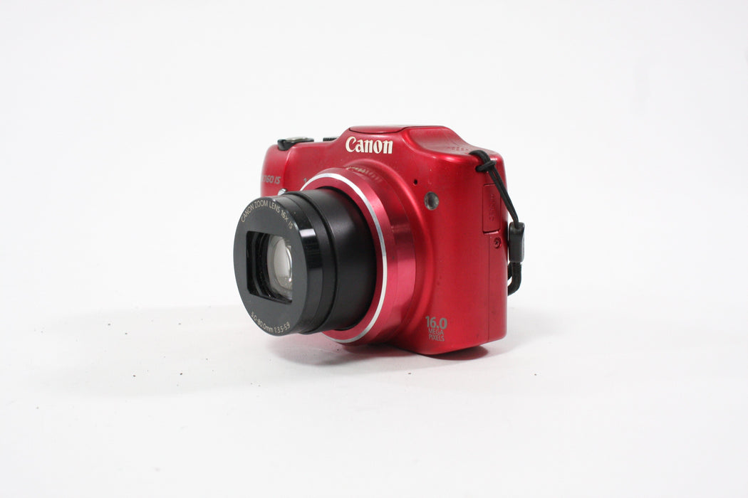 Canon SX160 Digital Point-and-Shoot Camera 16x Zoom16.0mp (Red)