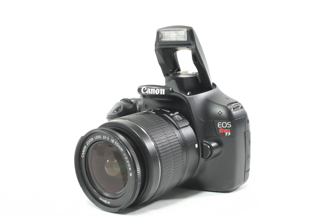 Canon T3 DSLR Camera with 18-55mm f/3.5-5.6 III Lens and Shutter Count of 4,343