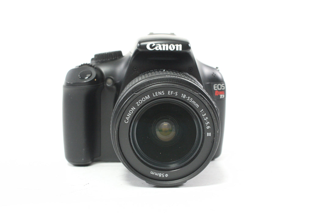 Canon T3 DSLR Camera with 18-55mm f/3.5-5.6 III Lens and Shutter Count of 4,343