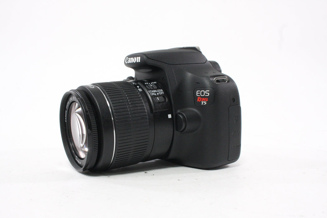 Canon T5 DSLR Camera Body with 18-55mm f/3.5-5.6 IS II Lens with Shutter Count ONLY 558