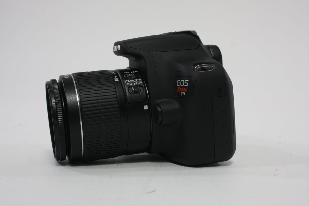 Canon T5 DSLR with 18-55mm f/3.5-5.6 IS II Lens and Shutter Count 23,649