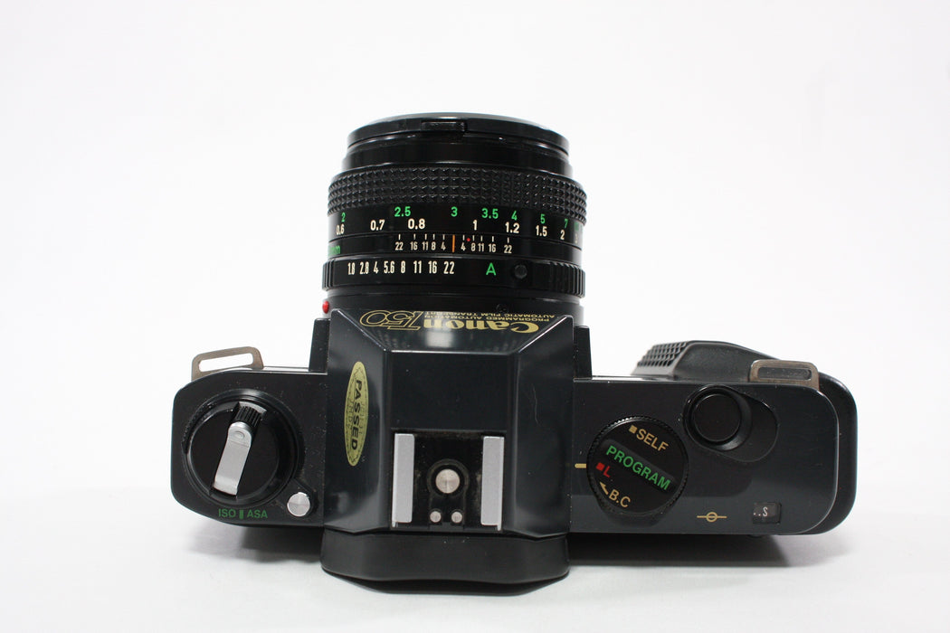 Canon T50 35mm SLR Camera with 50mm f/1.8 FD Lens