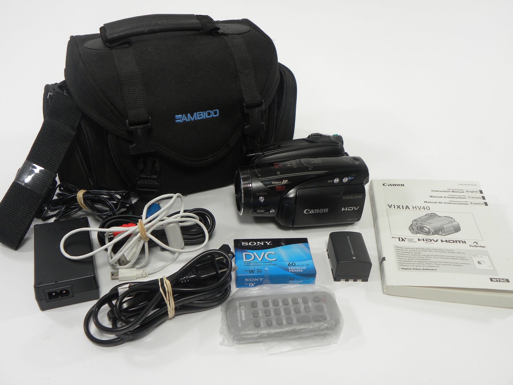 Canon Vixia HV40 MiniDV -SD Camcorder