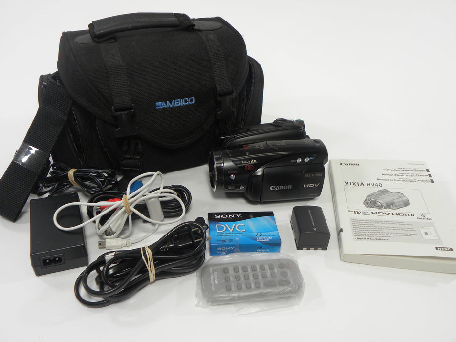 Canon Vixia HV40 MiniDV -SD Camcorder
