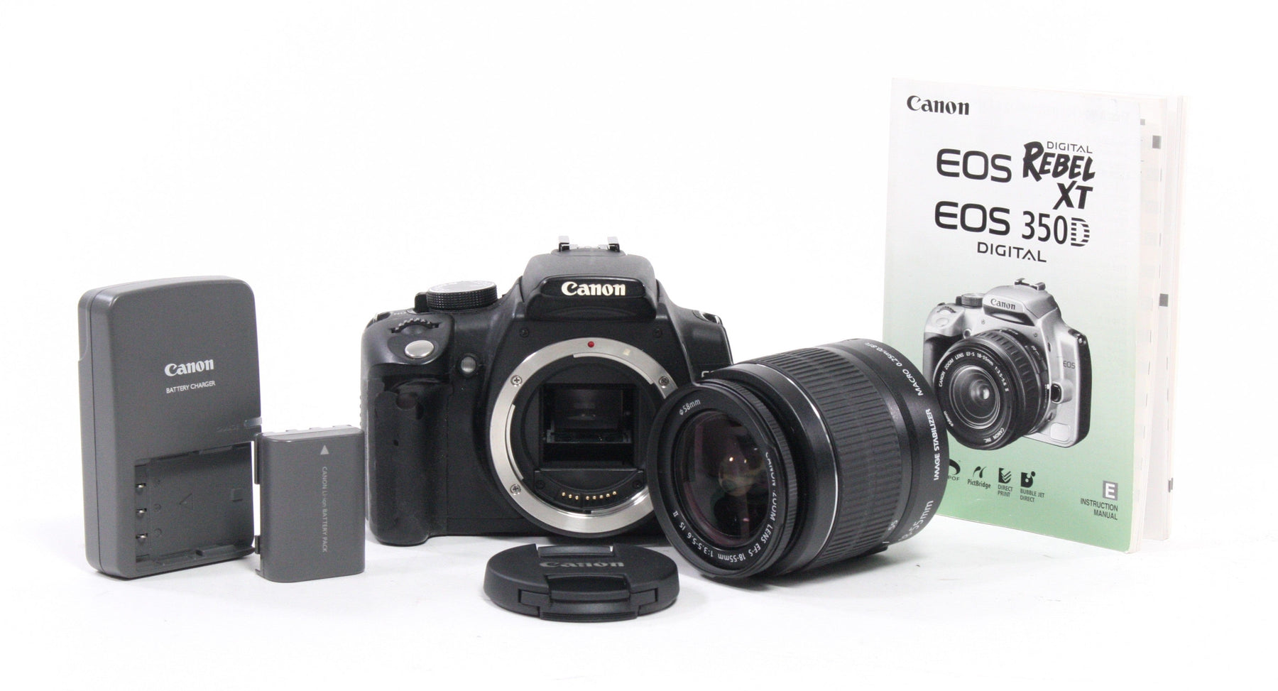 Canon XT DSLR Camera with 18-55mm f/3.5-5.6 IS II Lens